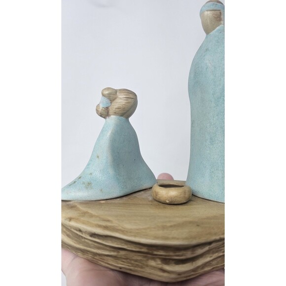 Vtg Jack Black Navajo Pottery Couple Praying On Mesa Ceramic Sculpture Signed - Picture 3 of 14